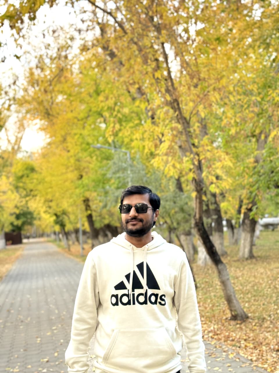Kashif Khan outdoors in autumn